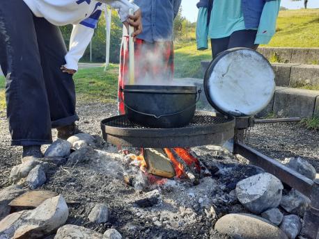 Kochen auf dem Feuer