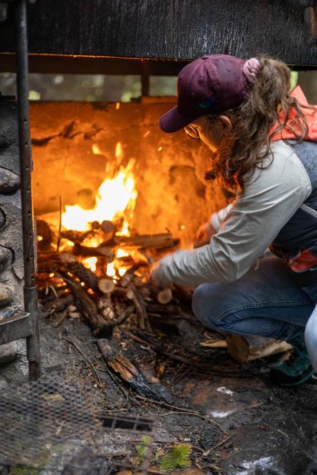 Feuer machen mit Kindern